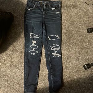 American eagle hi-rise jegging jeans very comfy only worn a couple times size 8